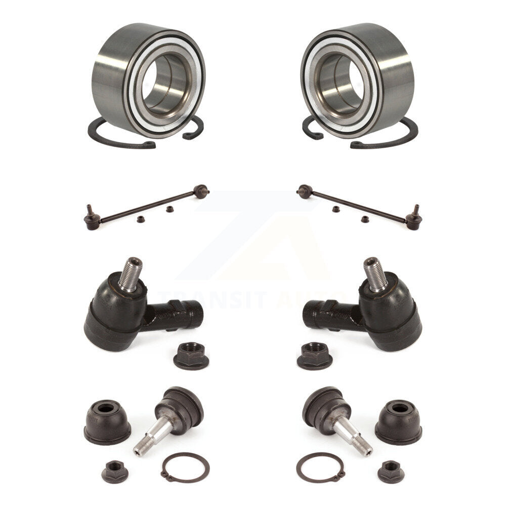 Bearing Lower Ball Joint Outer Tie Rod Link Front Kit (8Pc) For Hyundai Tiburon
