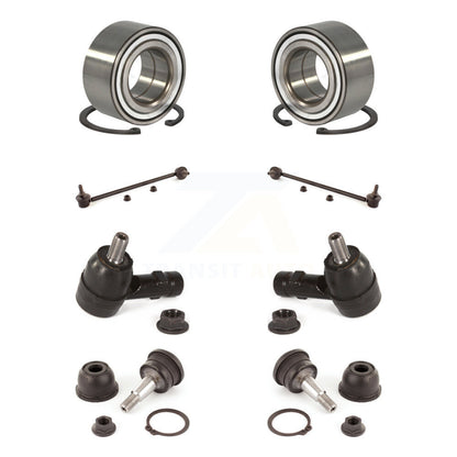Bearing Lower Ball Joint Outer Tie Rod Link Front Kit (8Pc) For Hyundai Tiburon