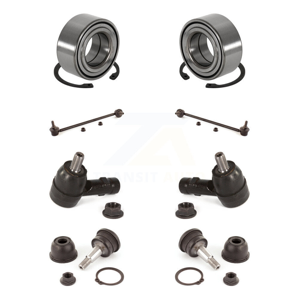 Bearing Lower Ball Joint Outer Tie Rod Link Front Kit (8Pc) For Hyundai Tiburon