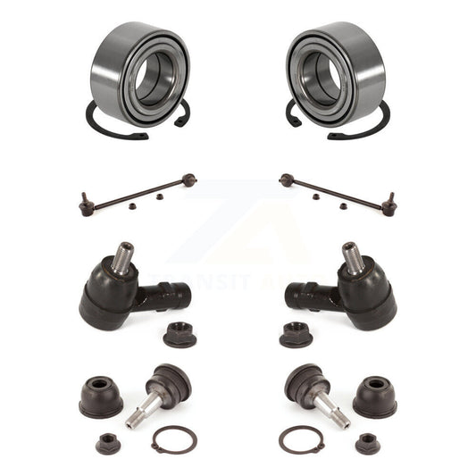 Bearing Lower Ball Joint Outer Tie Rod Link Front Kit (8Pc) For Hyundai Tiburon
