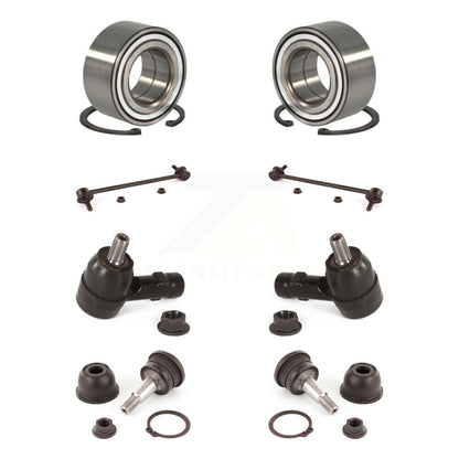 Bearing Lower Ball Joint Outer Tie Rod End Link Front Kit (8Pc) For Kia Spectra