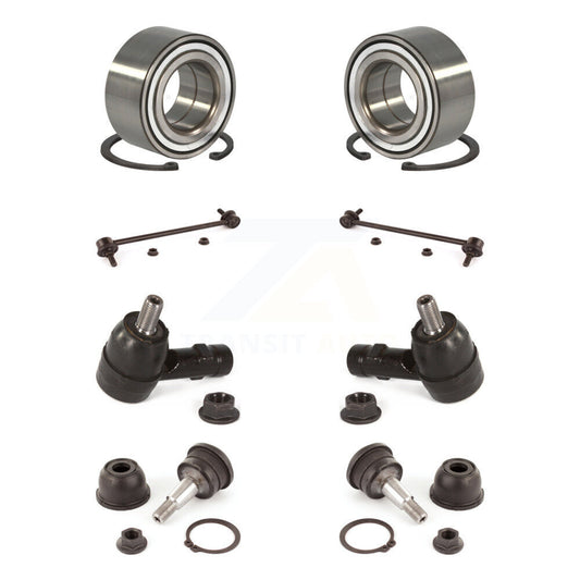 Bearing Lower Ball Joint Outer Tie Rod End Link Front Kit (8Pc) For Kia Spectra