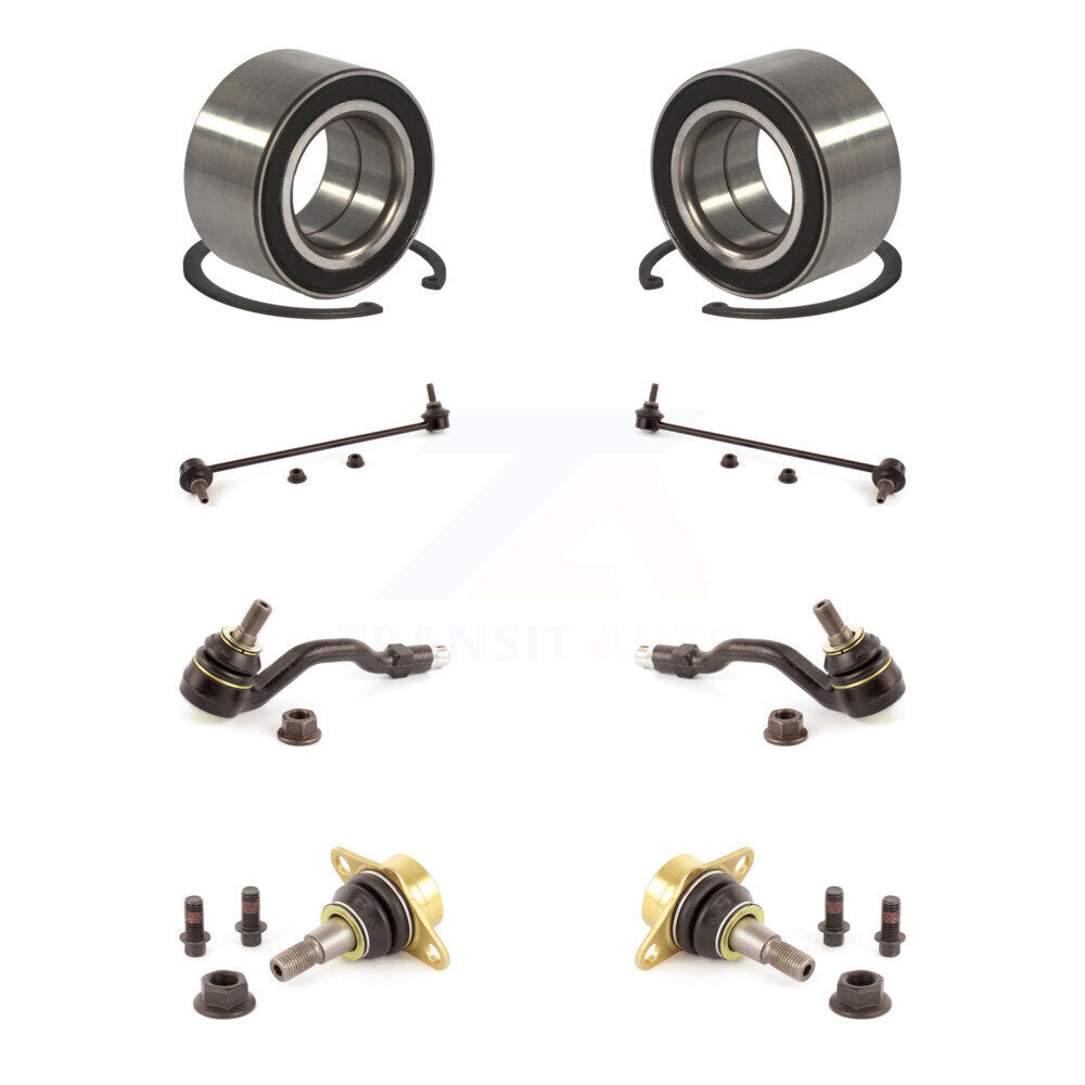 Bearing Lower Ball Joint Outer Tie Rod Sway Bar Link Front Kit (8Pc) For BMW X3