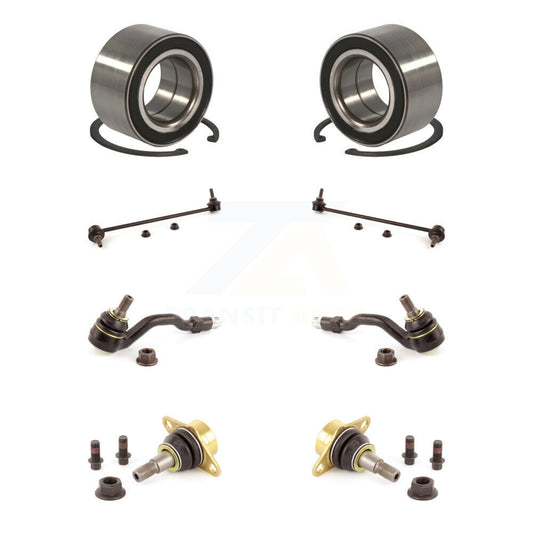 Bearing Lower Ball Joint Outer Tie Rod Sway Bar Link Front Kit (8Pc) For BMW X3
