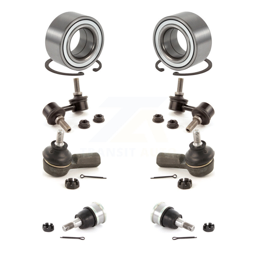 Wheel Bearing Lower Ball Joint Outer Tie Rod Link Front Kit (8Pc) For Honda CR-V