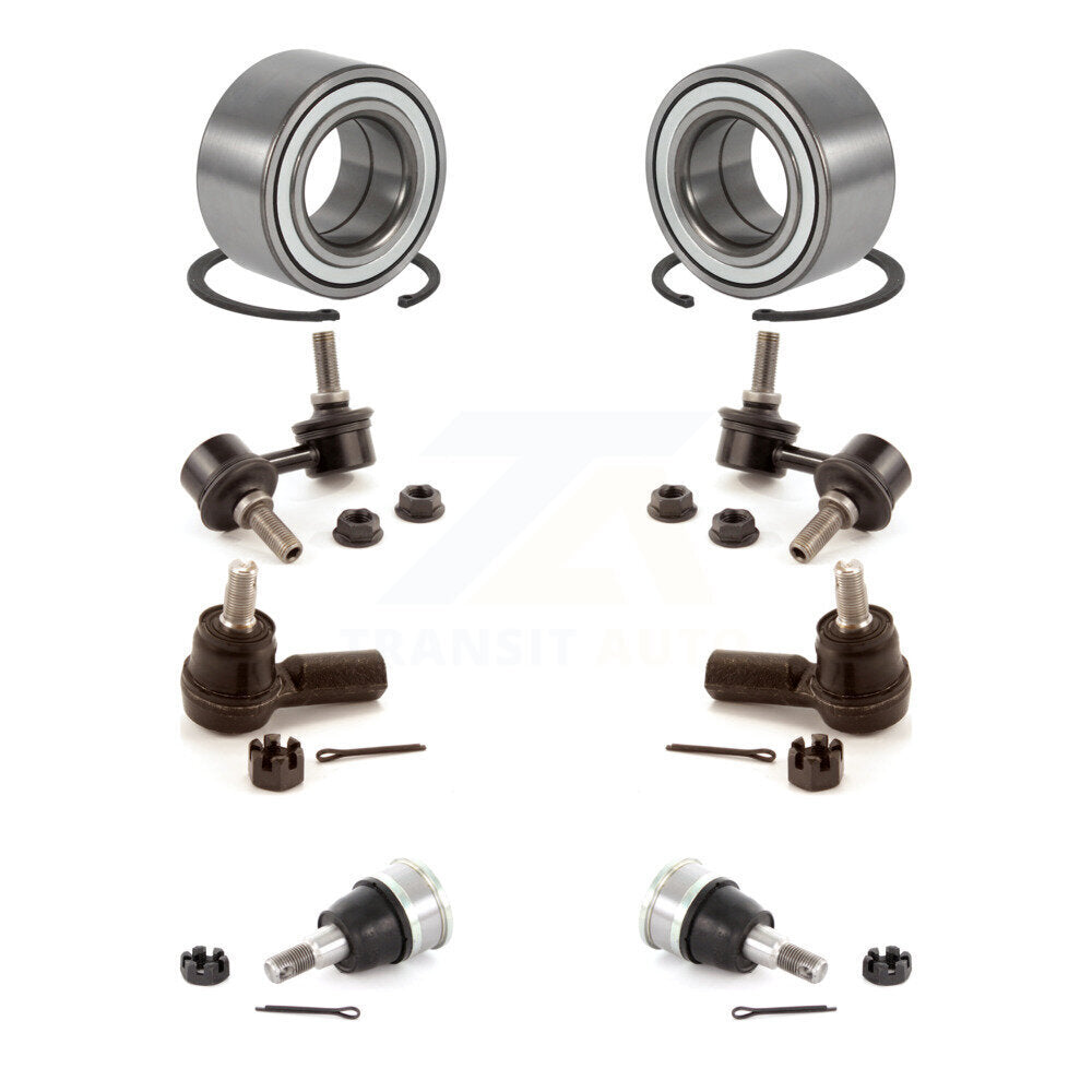 Bearing Lower Ball Joint Outer Tie Rod & Link Front Kit (8Pc) For Honda Element