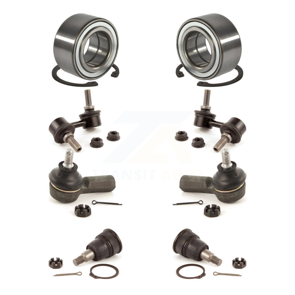 Bearing Lower Ball Joint Outer Tie Rod End Link Front Kit (8Pc) For Honda Civic