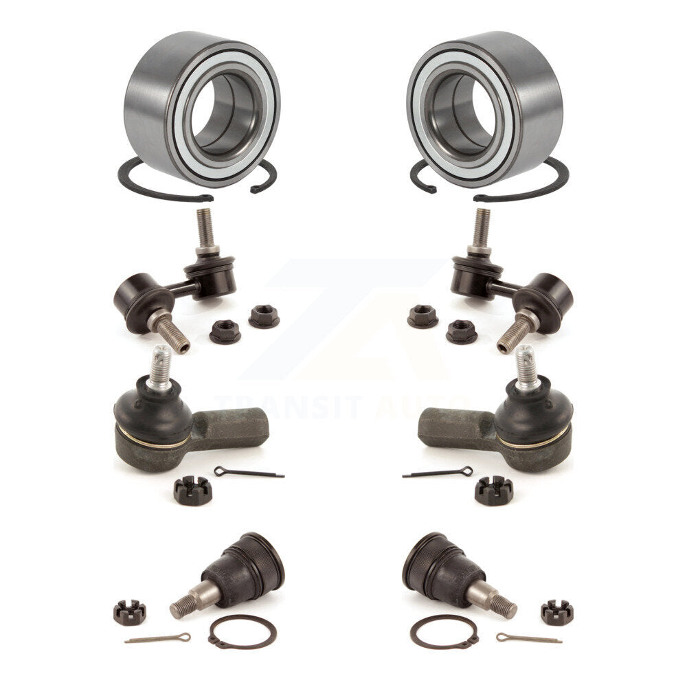 Bearing Lower Ball Joint Outer Tie Rod End Link Front Kit (8Pc) For Honda Civic