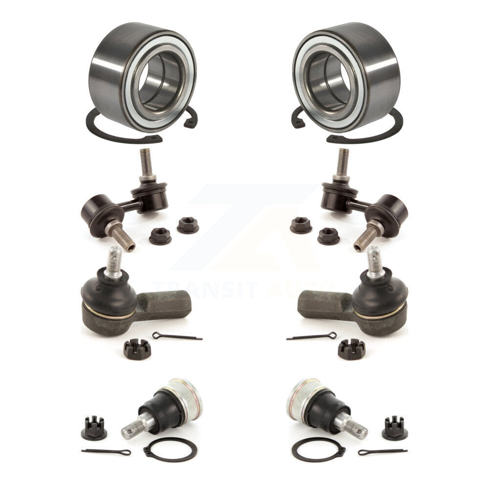 Bearing Lower Ball Joint Outer Tie Rod & Link Front Kit (8Pc) For Honda Civic EL