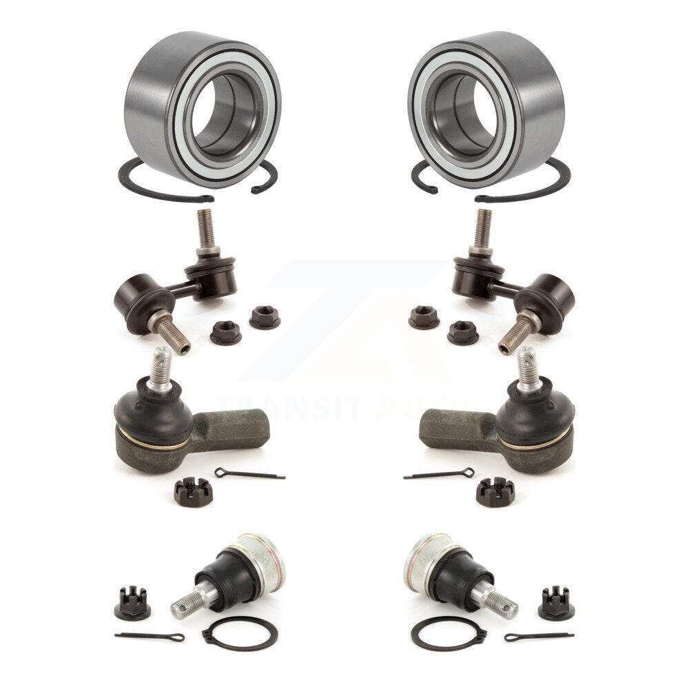 Bearing Lower Ball Joint Outer Tie Rod End Link Front Kit (8Pc) For Honda Civic