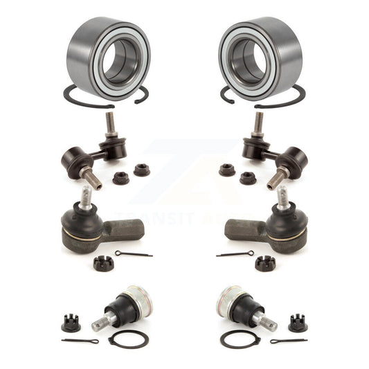 Bearing Lower Ball Joint Outer Tie Rod End Link Front Kit (8Pc) For Honda Civic