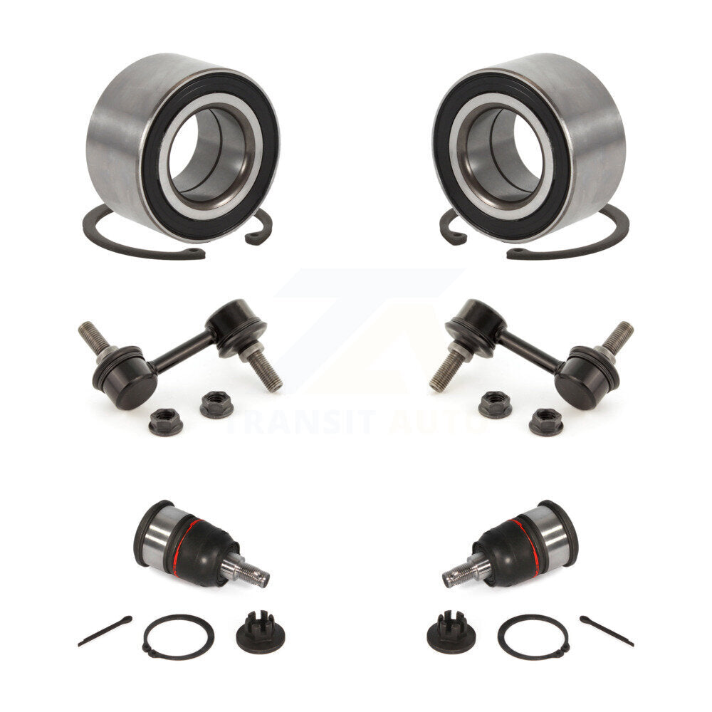 Wheel Bearing Lower Ball Joint & Sway Bar Link Front Kit For 2004-2006 Acura TL