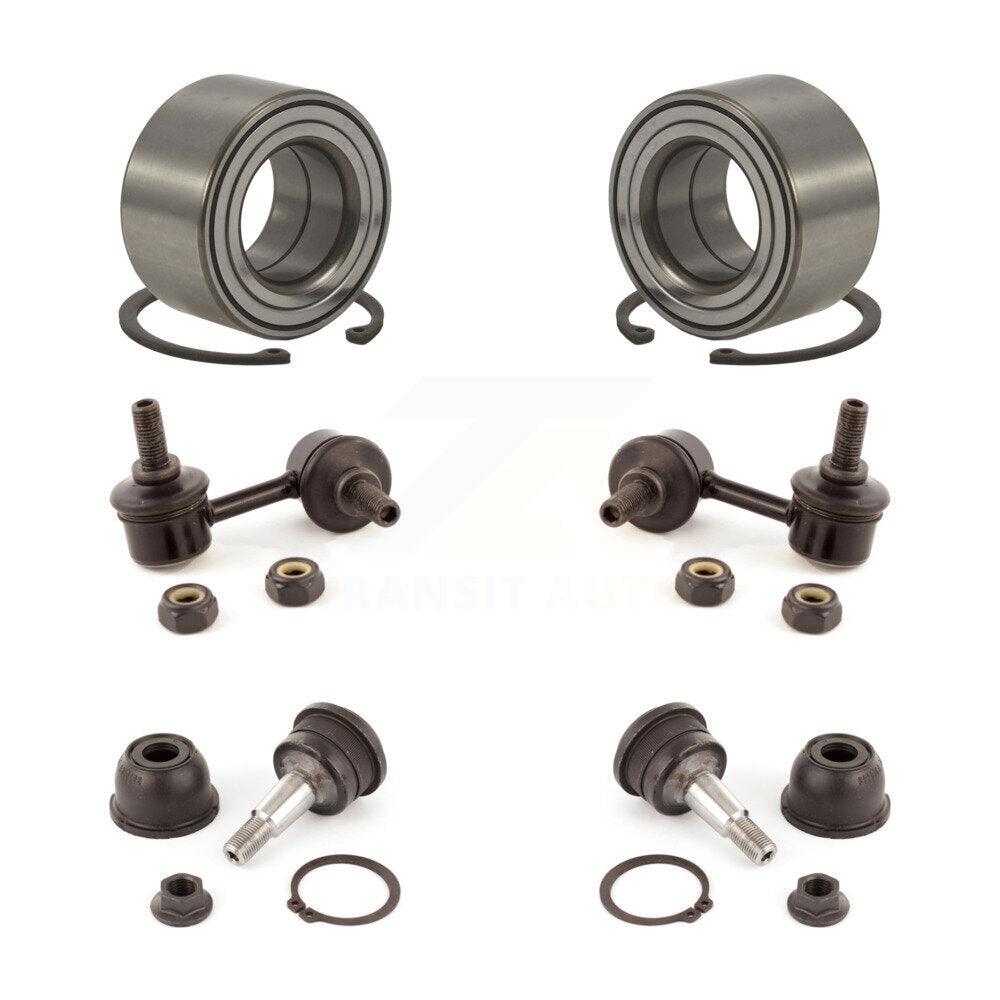 Bearing Lower Ball Joint & Sway Bar Stabilizer Link Front Kit For Hyundai Accent