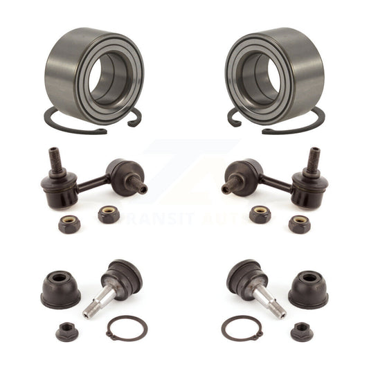 Bearing Lower Ball Joint & Sway Bar Stabilizer Link Front Kit For Hyundai Accent