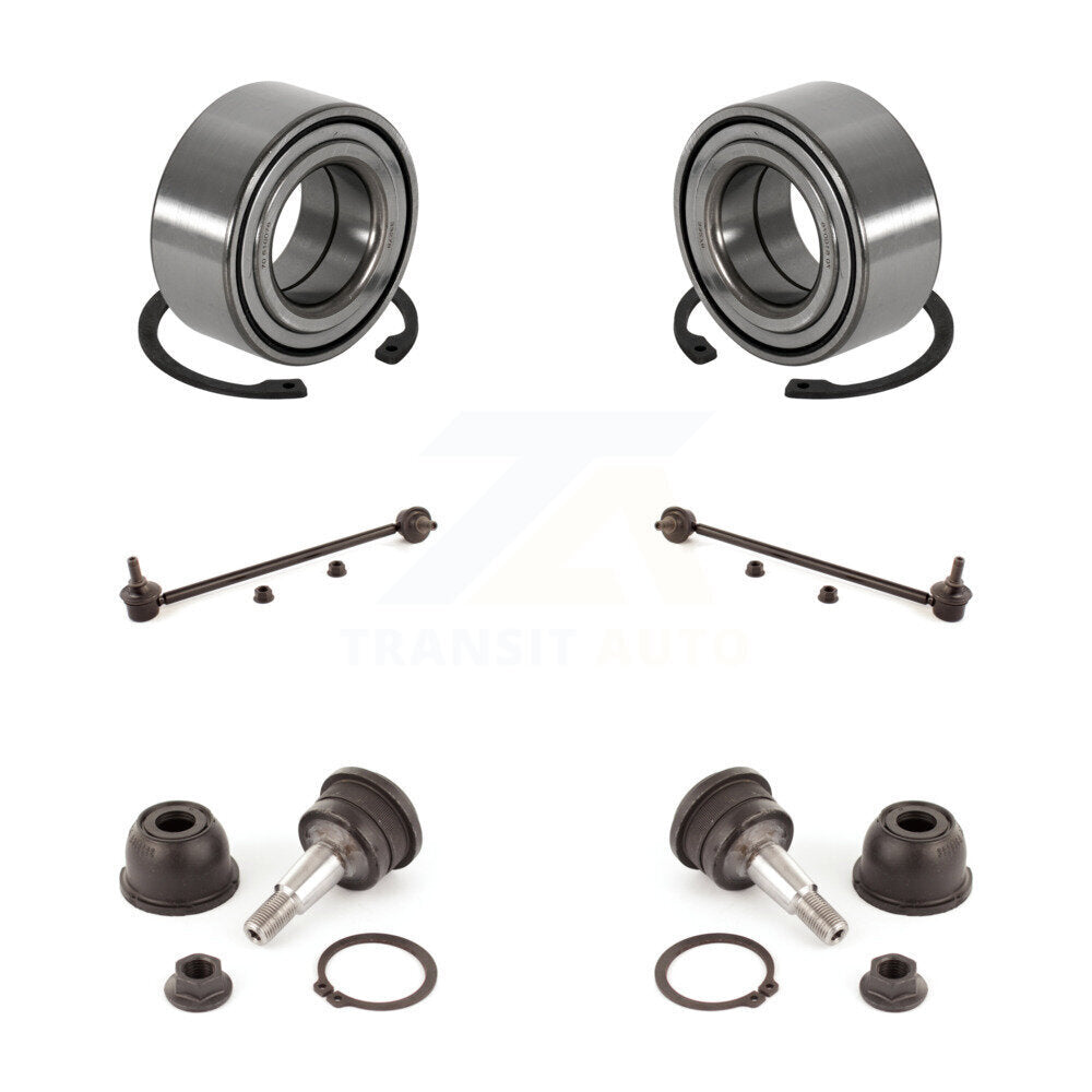 Wheel Bearing Lower Ball Joint Link Front Kit For 2003-2008 Hyundai Tiburon 2.7L