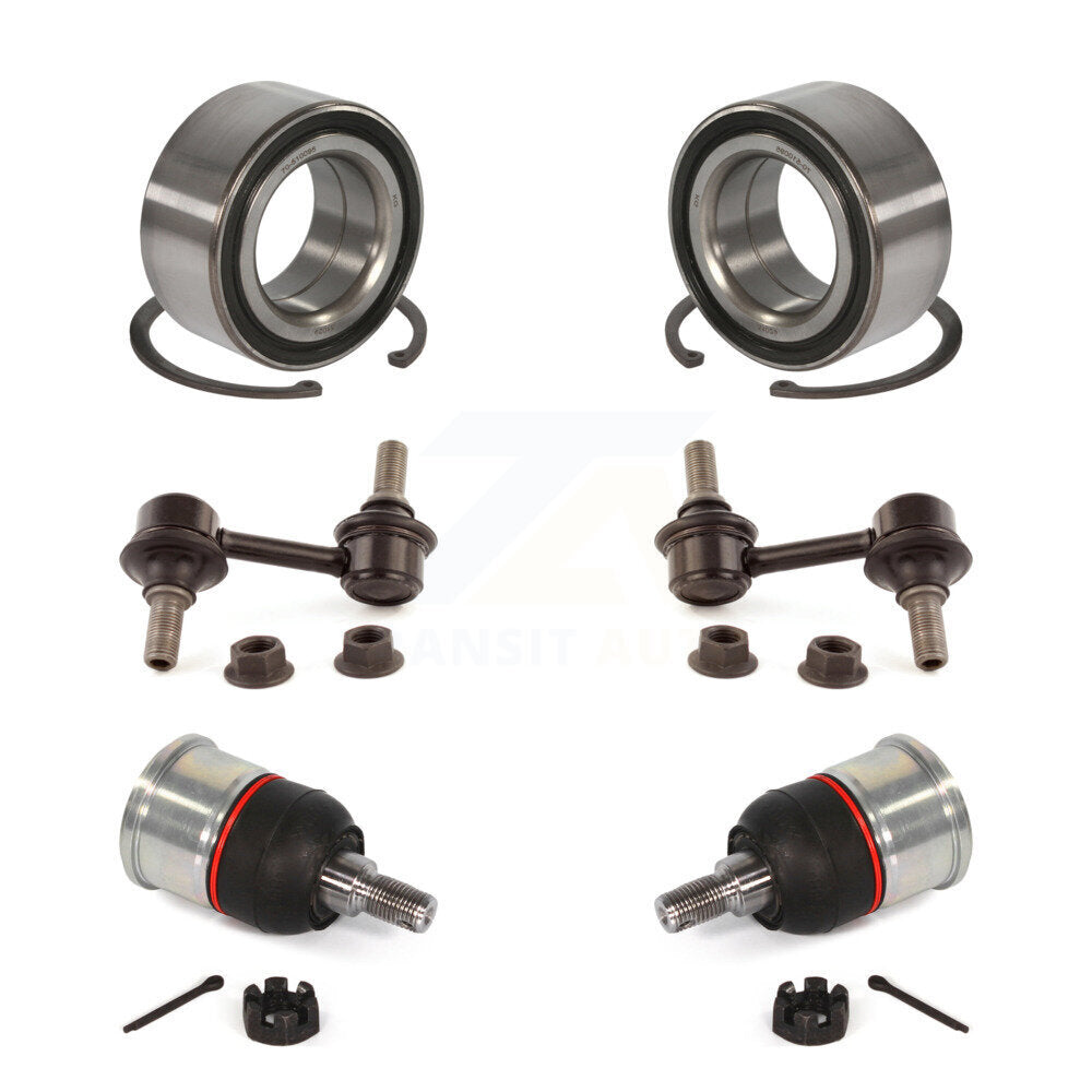 Wheel Bearing Lower Ball Joint & Sway Bar Link Front Kit For 2009-2014 Acura TL