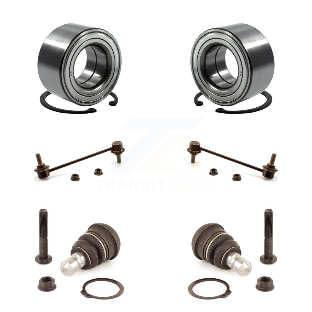 Wheel Bearing Lower Ball Joint & Sway Bar Link Front Kit For 2010-2013 Kia Soul