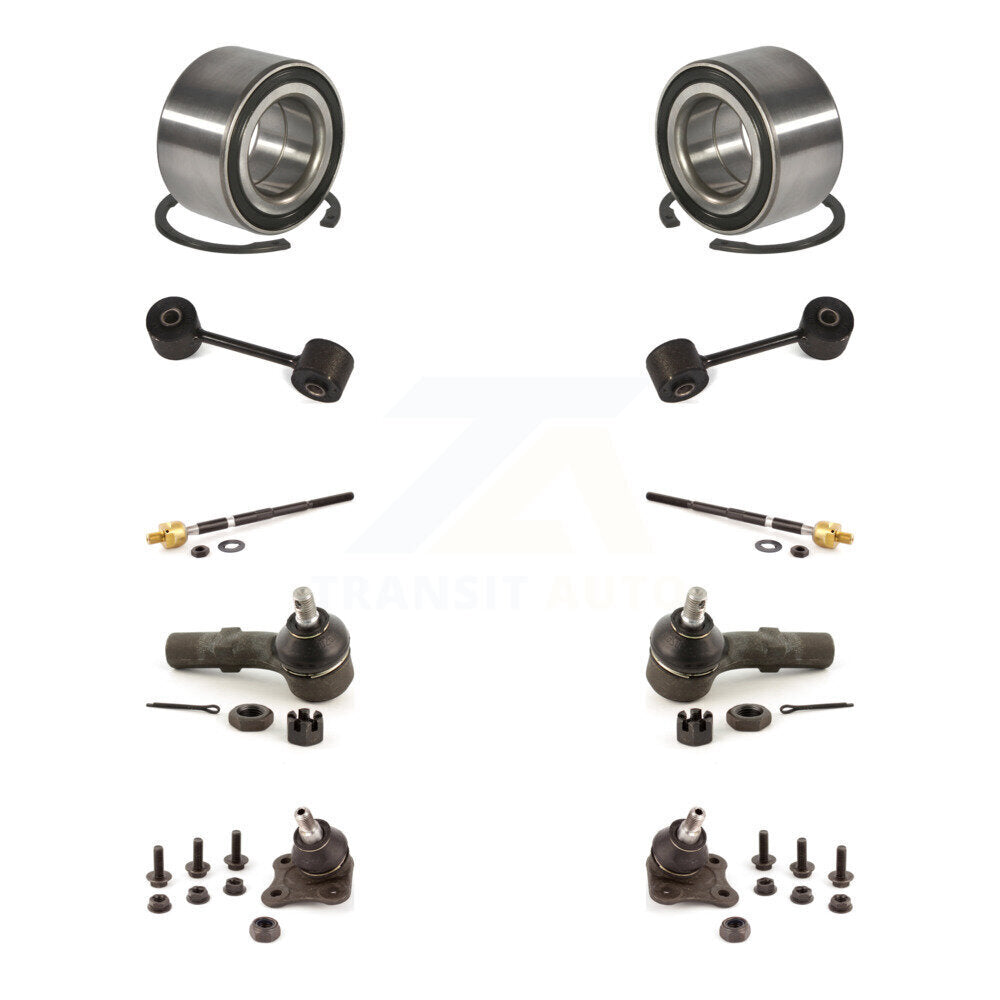 Bearing Lower Ball Joint Outer Inner Tie Rod End Link Front Kit (10Pc) For Jetta