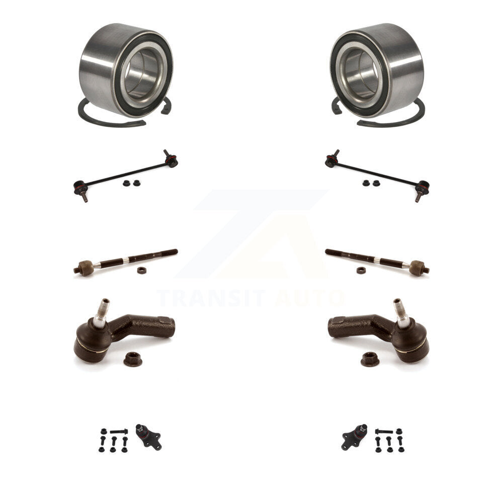 Bearing Lower Ball Joint Outer Inner Tie Rod End Link Front Kit (10Pc) For Ford