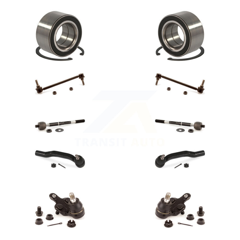 Bearing Lower Ball Joint Outer Inner Tie Rod & Link Front Kit For Toyota Sienna