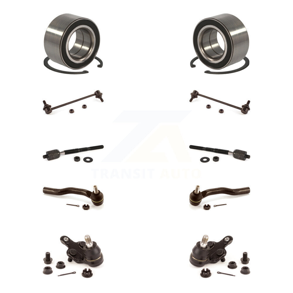 Bearing Lower Ball Joint Outer Inner Tie Rod & Link Front Kit (10Pc) For Toyota