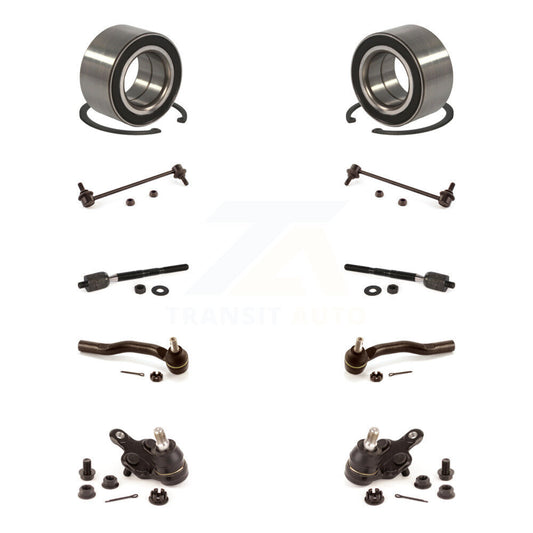 Bearing Lower Ball Joint Outer Inner Tie Rod & Link Front Kit (10Pc) For Toyota