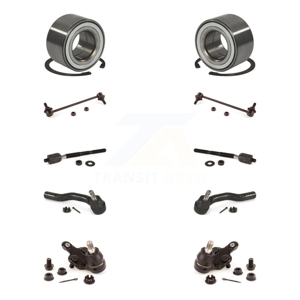 Bearing Lower Ball Joint Outer Inner Tie Rod & Link Front Kit (10Pc) For Toyota