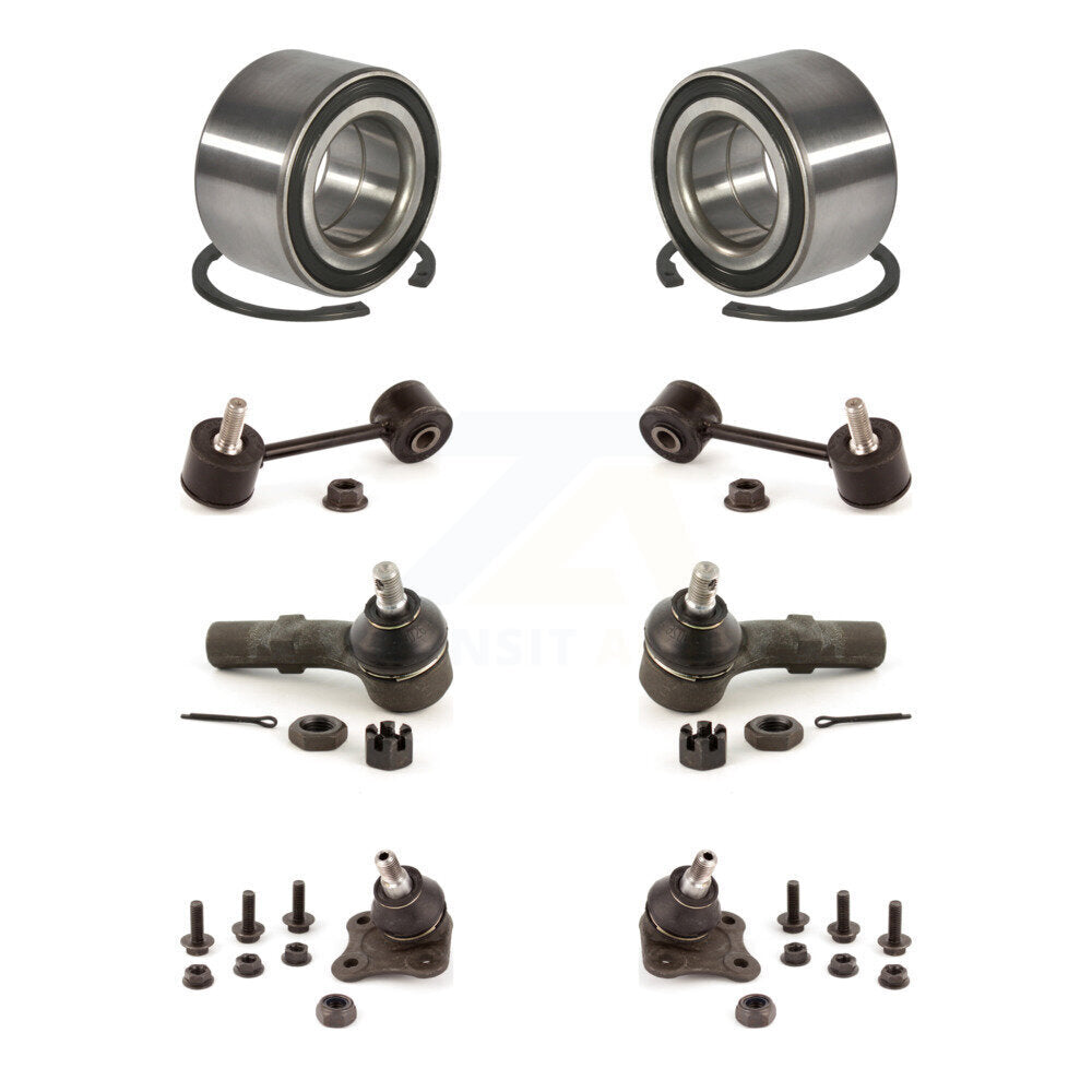 Bearing Lower Ball Joint Outer Tie Rod Link Front Kit (8Pc) For Volkswagen Jetta
