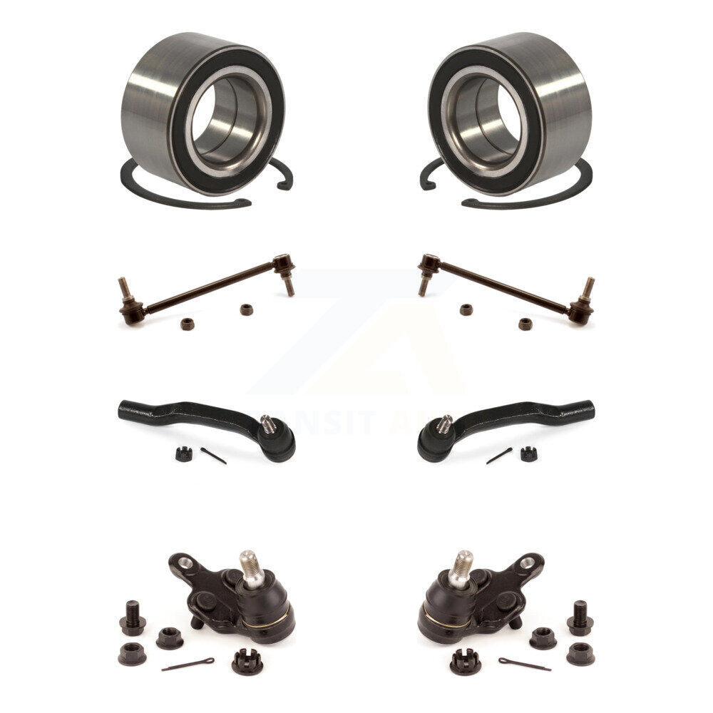 Bearing Lower Ball Joint Outer Tie Rod & Link Front Kit (8Pc) For Toyota Sienna