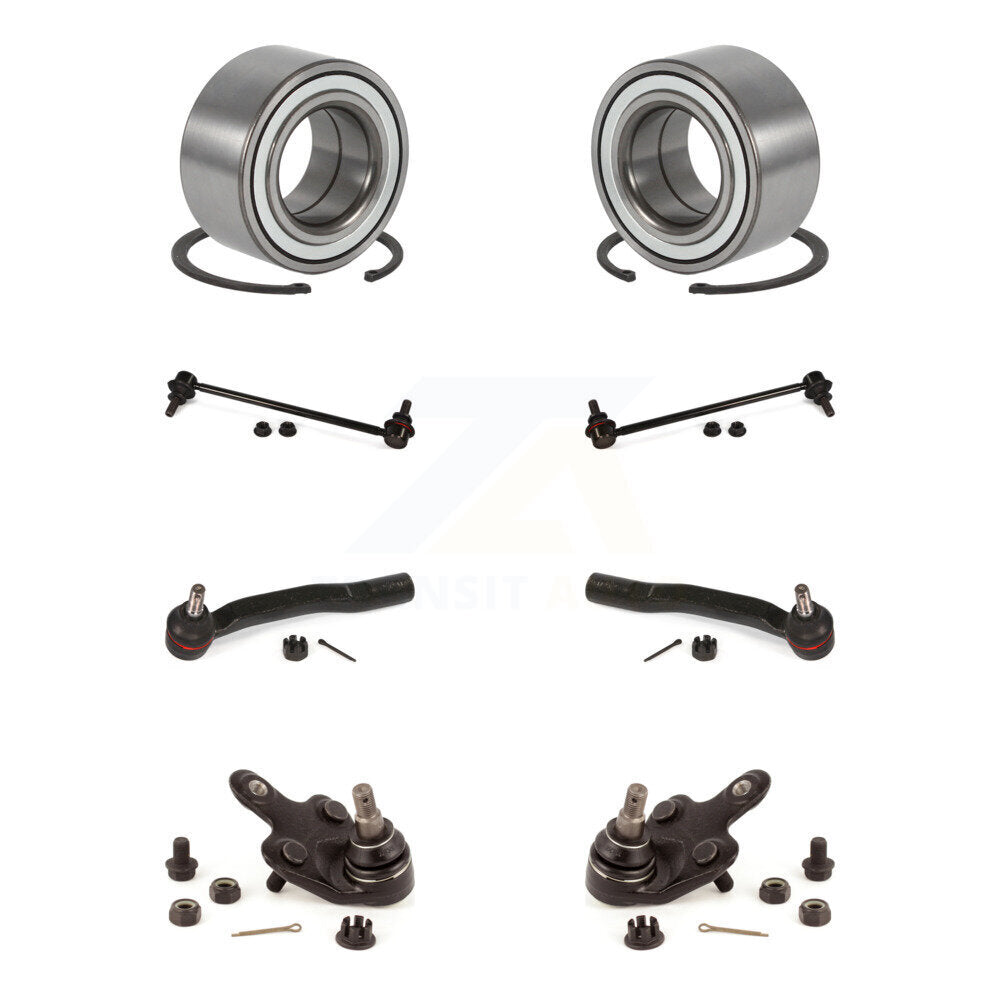 Bearing Lower Ball Joint Outer Tie Rod & Link Front Kit (8Pc) For Toyota Sienna