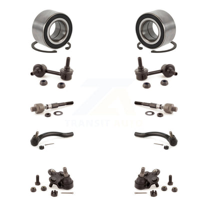 Bearing Lower Ball Joint Outer Inner Tie Rod Link Front Kit (10Pc) For Honda CSX