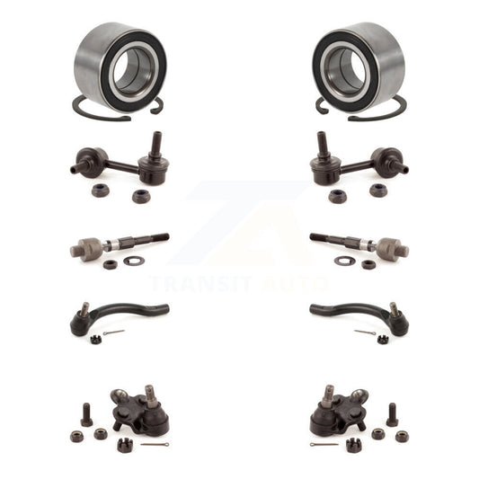 Bearing Lower Ball Joint Outer Inner Tie Rod Link Front Kit (10Pc) For Honda CSX