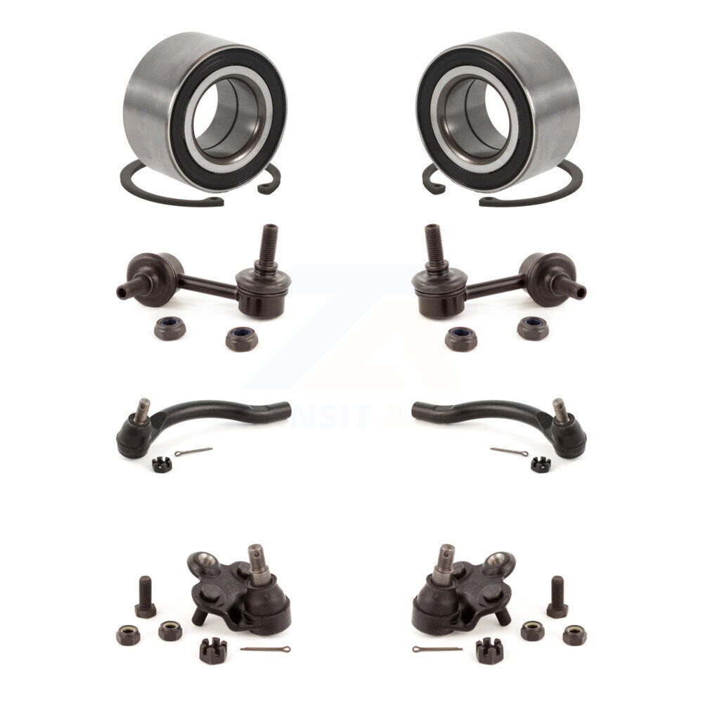 Bearing Lower Ball Joint Outer Tie Rod Link Front Kit (8Pc) For Honda Civic CSX