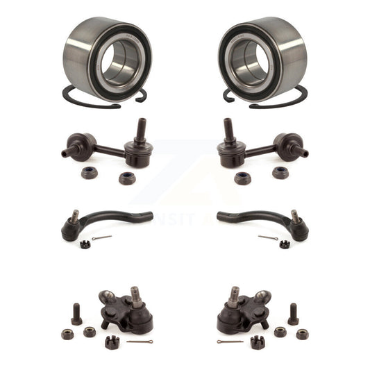 Bearing Lower Ball Joint Outer Tie Rod End Link Front Kit (8Pc) For Honda Civic