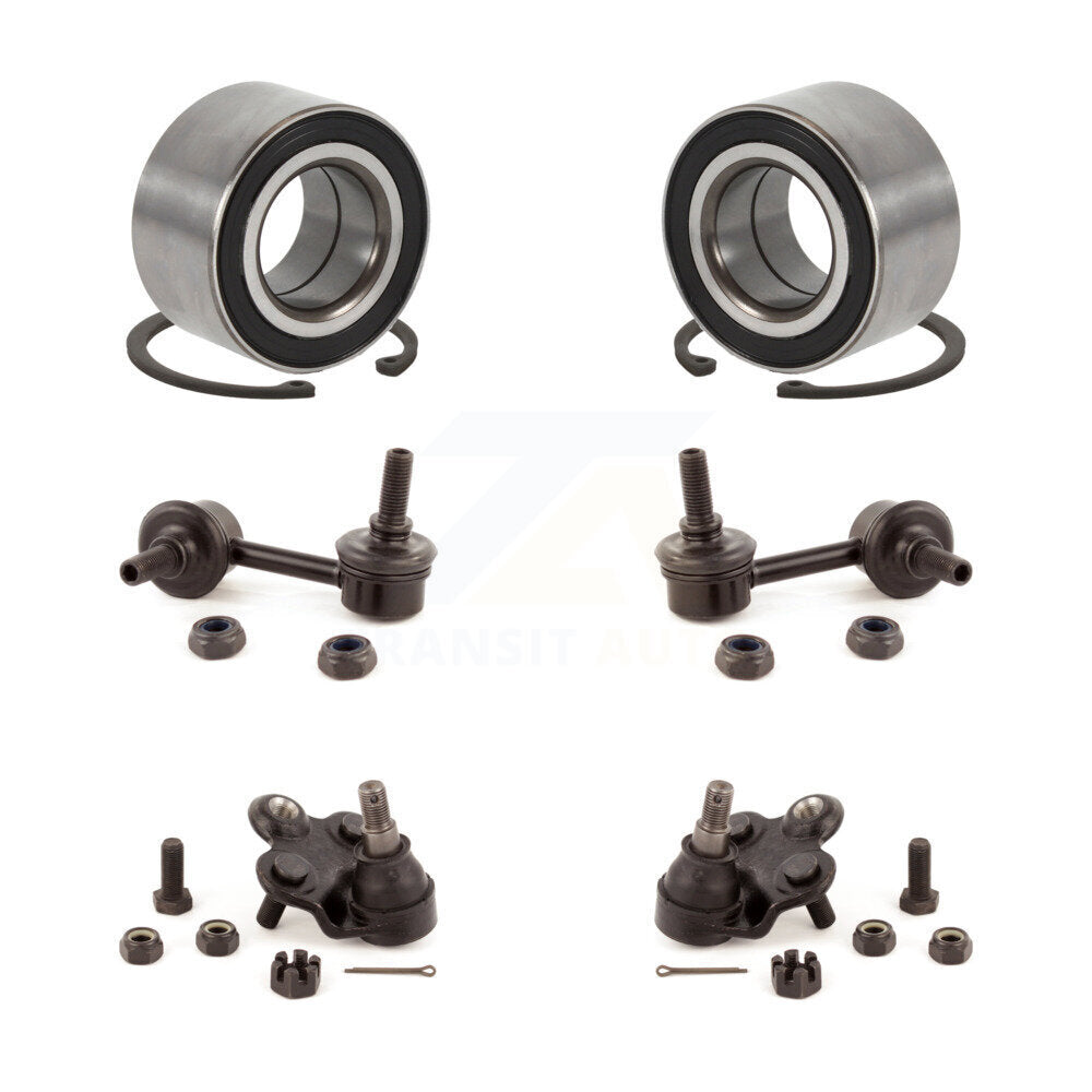 Bearing Lower Ball Joint Sway Bar Link Front Kit (6Pc) For Honda Civic Acura CSX