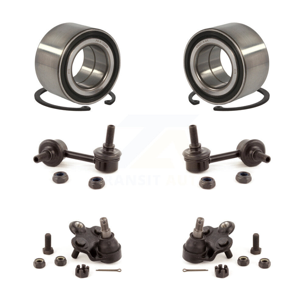 Bearing Lower Ball Joint & Link Front Kit (6Pc) For 06-11 Honda Civic 1.3L 1.8L
