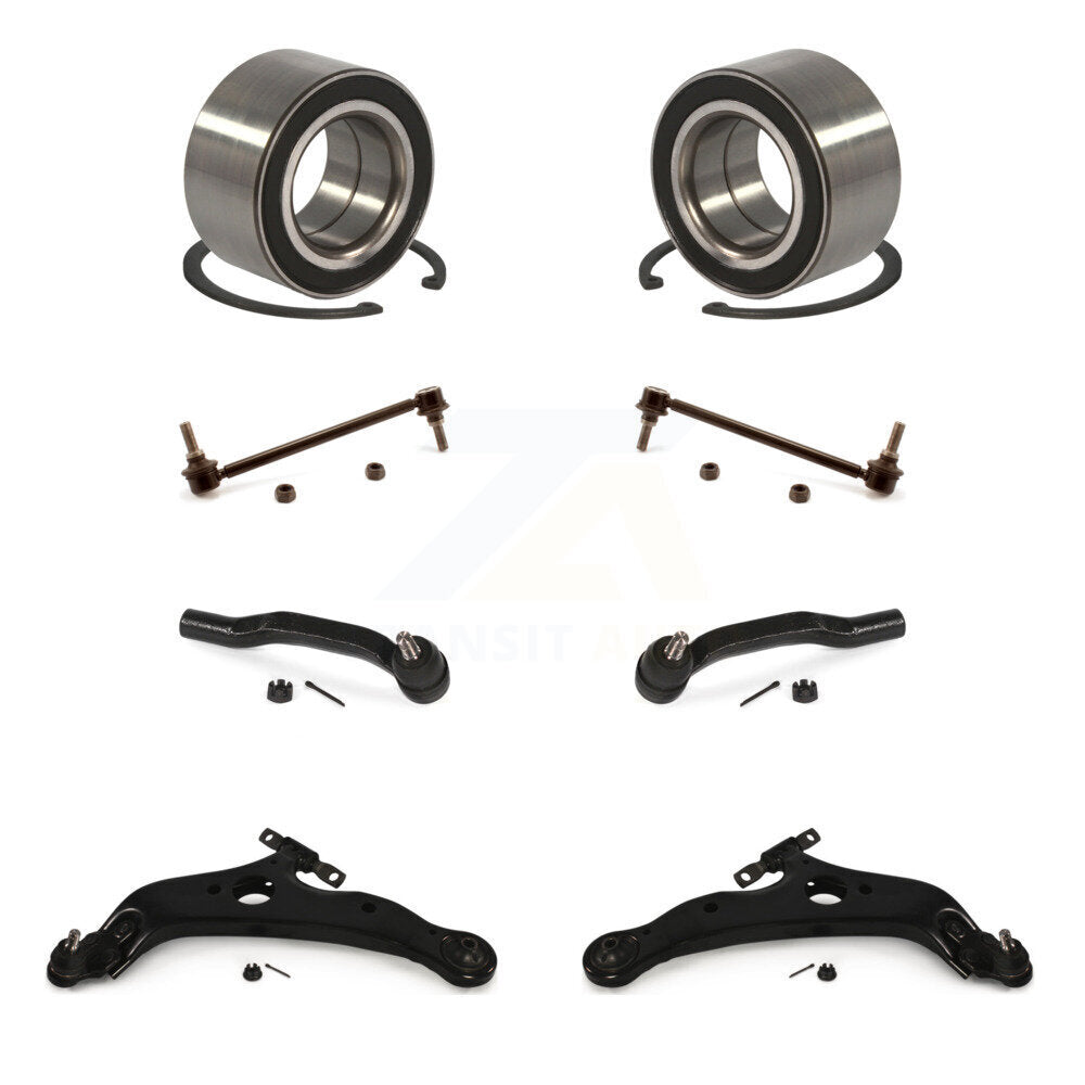 Bearing Lower Arm Outer Tie Rod Link Front Kit (8Pc) For 2004-2010 Toyota Sienna