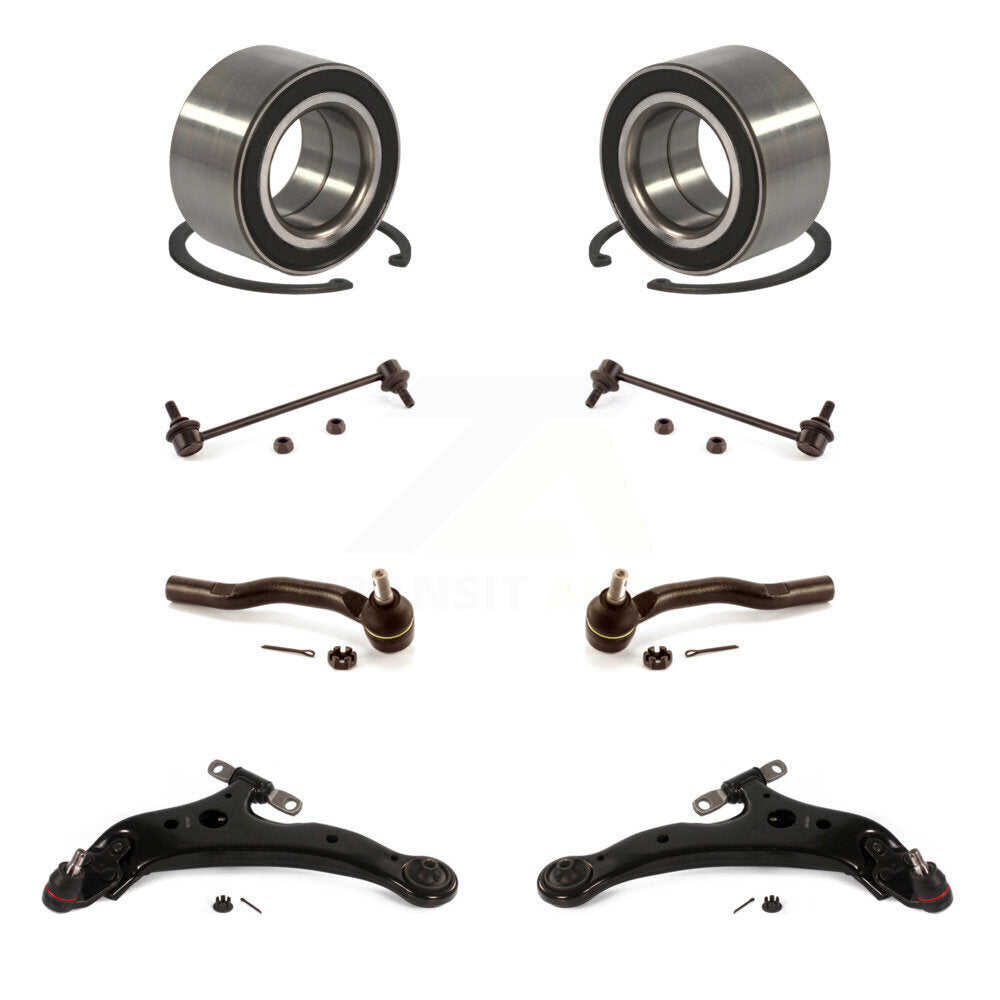 Bearing Lower Arm Outer Tie Rod Link Front Kit (8Pc) For 2005-2012 Toyota Avalon