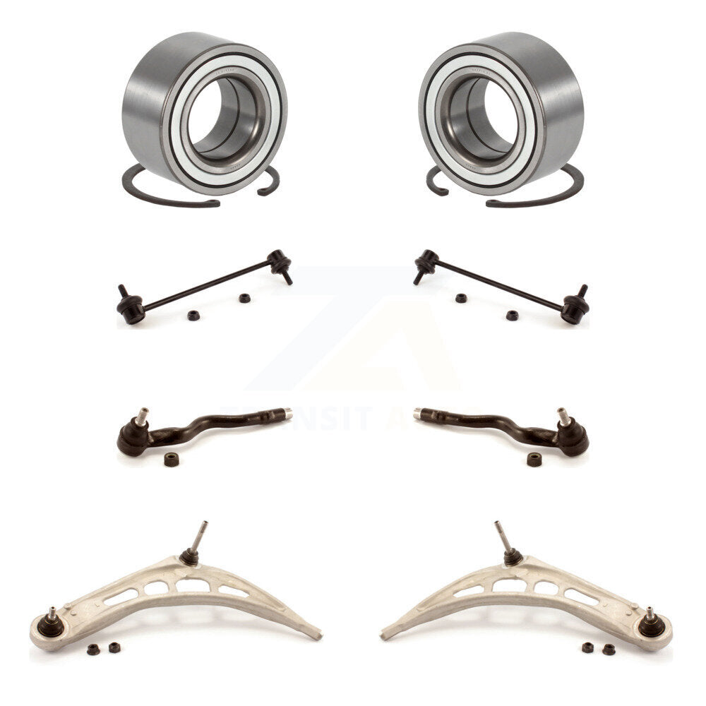 Bearing Lower Control Arm Outer Tie Rod & Link Front Kit (8Pc) For BMW 325i 330i