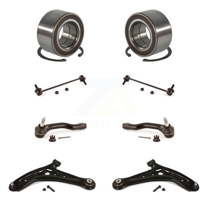 Bearing Lower Control Arm Outer Tie Rod & Link Front Kit (8Pc) For 11-14 Mazda 2