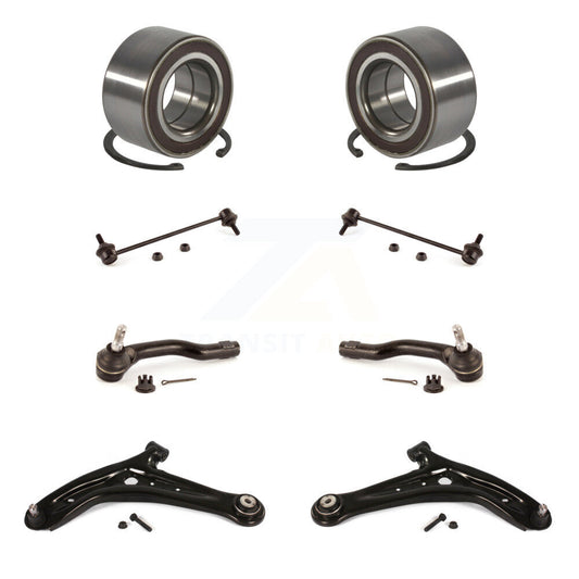 Bearing Lower Control Arm Outer Tie Rod & Link Front Kit (8Pc) For 11-14 Mazda 2