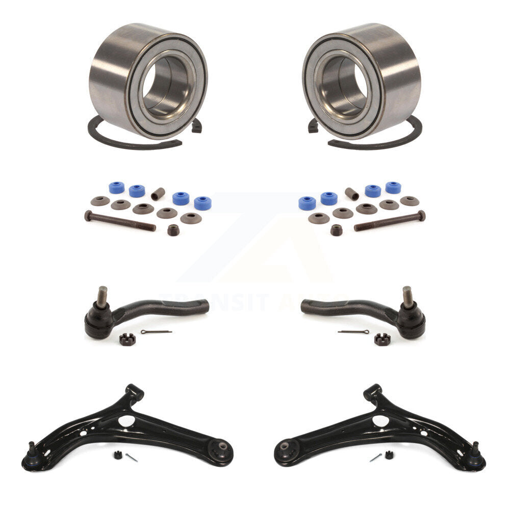 Bearing Lower Control Arm Outer Tie Rod End Link Front Kit (8Pc) For Toyota Echo