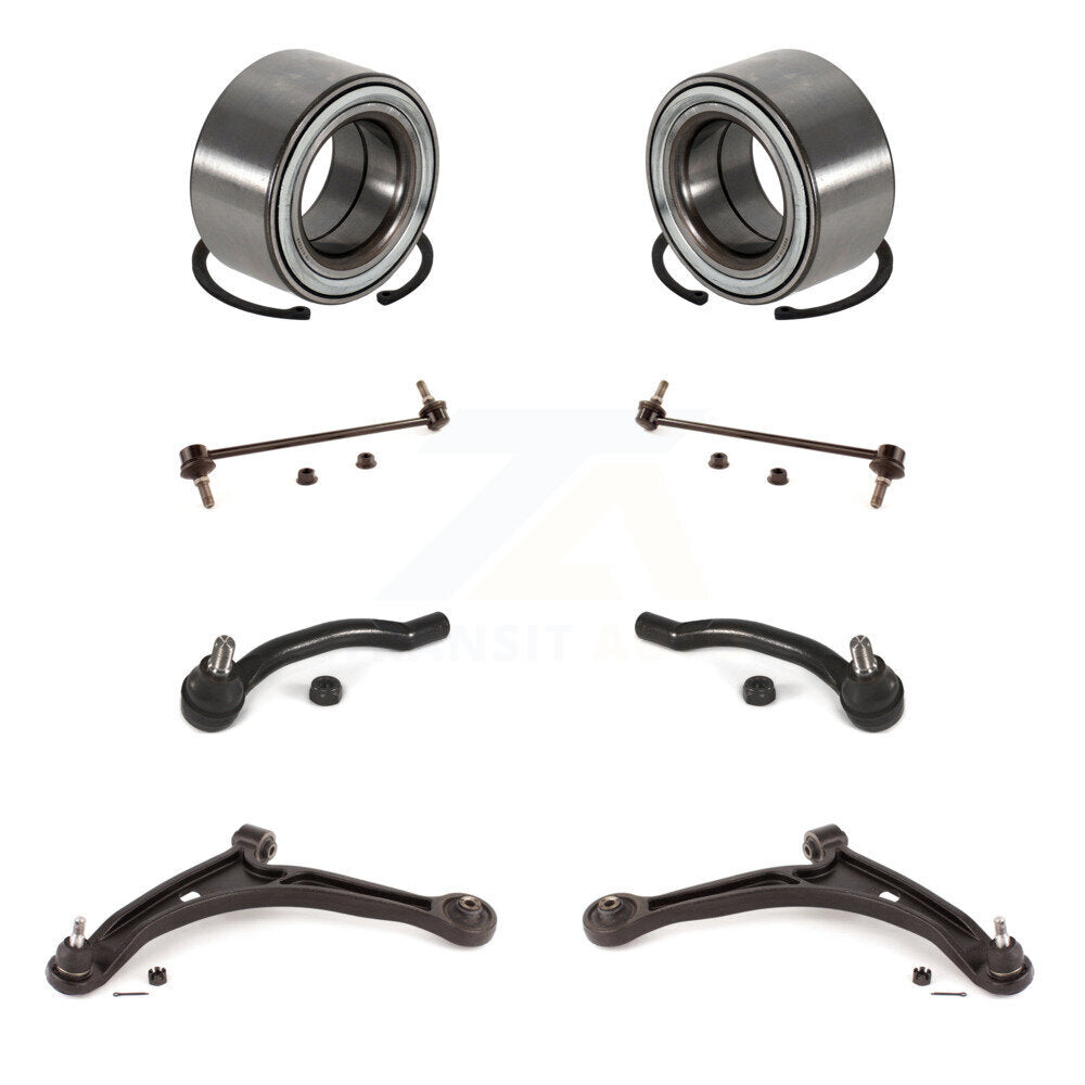 Bearing Lower Control Arm Outer Tie Rod Link Front Kit (8Pc) For Honda Pilot MDX