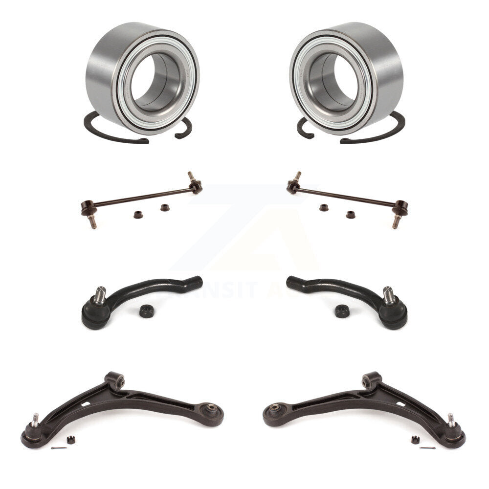 Bearing Lower Control Arm Outer Tie Rod Link Front Kit (8Pc) For Honda Pilot MDX