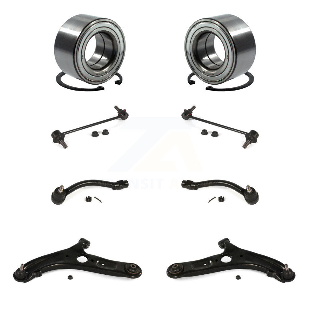 Bearing Lower Control Arm Outer Tie Rod Link Front Kit (8Pc) For Hyundai Elantra