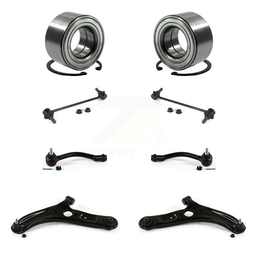 Bearing Lower Control Arm Outer Tie Rod Link Front Kit (8Pc) For Kia Forte Koup