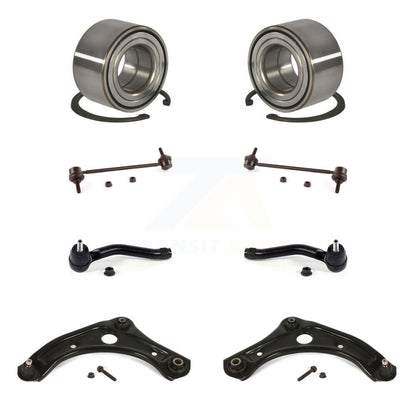 Bearing Lower Control Arm Outer Tie Rod & Link Front Kit (8Pc) For Nissan Micra