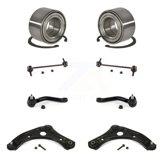 Bearing Lower Control Arm Outer Tie Rod & Link Front Kit (8Pc) For Nissan Micra