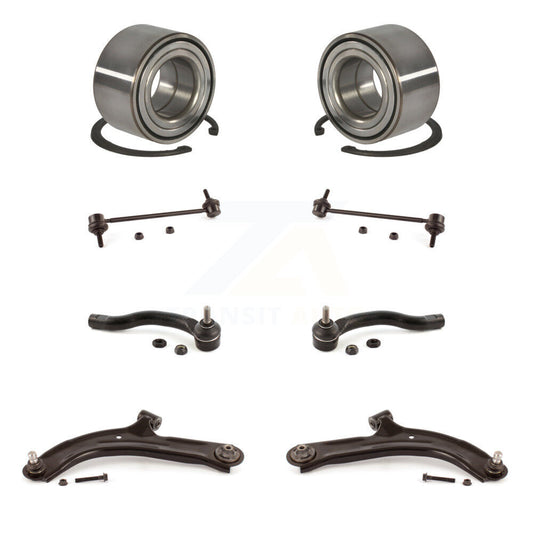 Bearing Lower Arm Outer Tie Rod Link Front Kit (8Pc) For 2010-2011 Nissan Versa