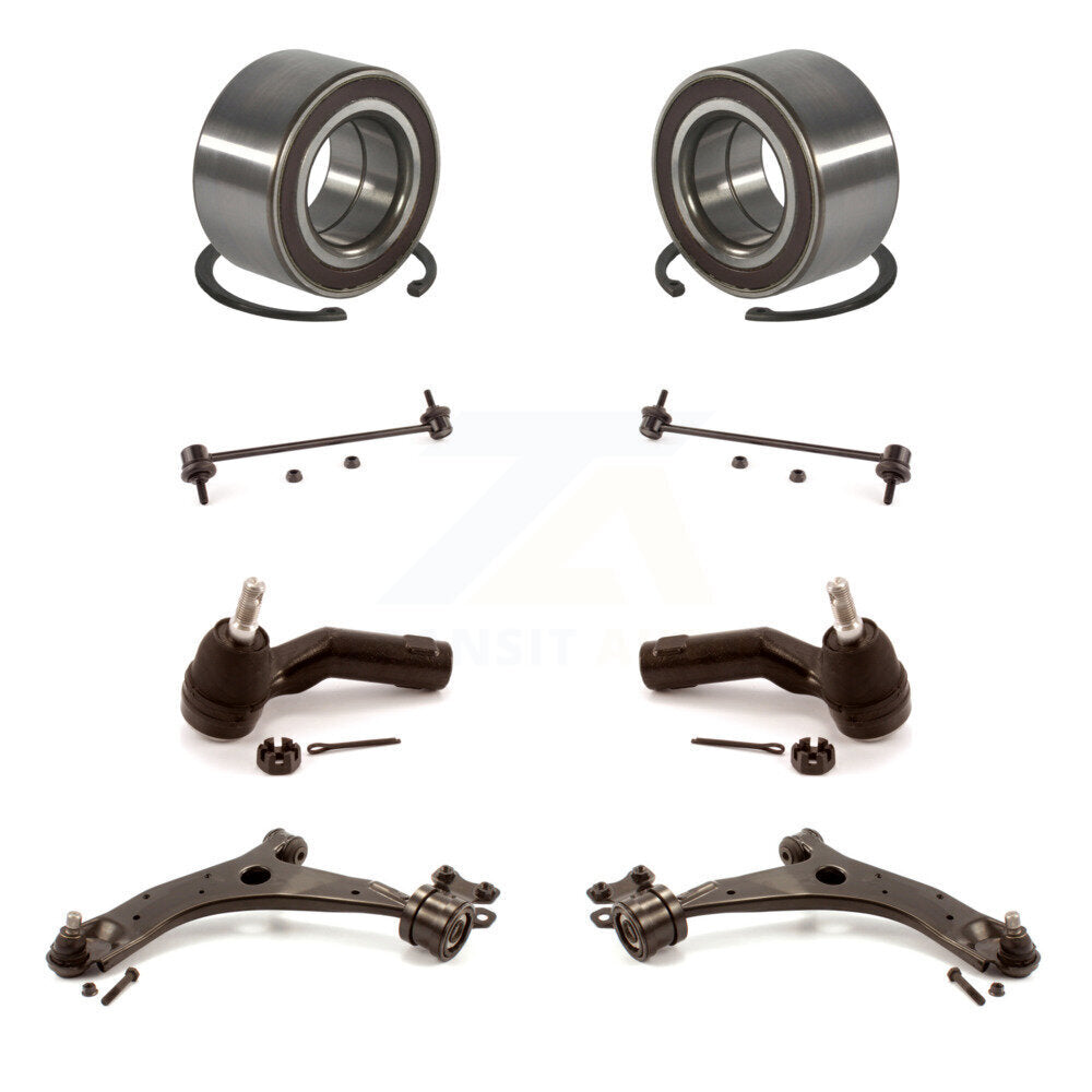Bearing Lower Control Arm Outer Tie Rod Link Front Kit (8Pc) For Mazda 3 5 Sport